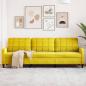 Preview: ARDEBO.de - 3-Sitzer-Sofa Gelb 210 cm Samt