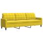 Preview: 3-Sitzer-Sofa Gelb 210 cm Samt