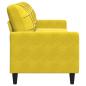 Preview: 3-Sitzer-Sofa Gelb 210 cm Samt