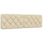 Preview: Bett mit Matratze Creme 160x200 cm Stoff