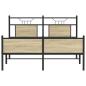 Preview: Bettgestell ohne Matratze Sonoma-Eiche 150x200 cm Holzwerkstoff