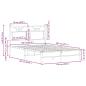 Preview: Bettgestell ohne Matratze Sonoma-Eiche 120x200 cm Holzwerkstoff