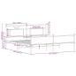 Preview: Metallbett ohne Matratze Sonoma-Eiche 160x200 cm