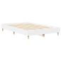 Preview: Bettgestell ohne Matratze Weiß 140x190 cm Holzwerkstoff