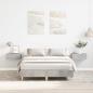 Preview: ARDEBO.de - Bettgestell ohne Matratze Betongrau 140x190 cm Holzwerkstoff