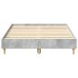 Preview: Bettgestell ohne Matratze Betongrau 140x190 cm Holzwerkstoff