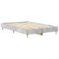 Preview: Bettgestell ohne Matratze Betongrau 140x190 cm Holzwerkstoff