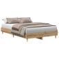 Preview: Bettgestell ohne Matratze Artisan-Eiche 135x190cm Holzwerkstoff