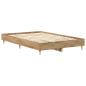 Preview: Bettgestell ohne Matratze Artisan-Eiche 135x190cm Holzwerkstoff