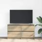 Preview: TV-Schrank Sonoma-Eiche 100x35x54 cm Holzwerkstoff