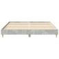 Preview: Bettgestell ohne Matratze Betongrau 200x200 cm Holzwerkstoff