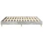 Preview: Bettgestell ohne Matratze Betongrau 200x200 cm Holzwerkstoff