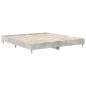 Preview: Bettgestell ohne Matratze Betongrau 200x200 cm Holzwerkstoff