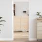 Preview: ARDEBO.de - Schwingtüren Lamellen-Design 2-Paar 80x80 cm Massivholz Kiefer