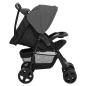 Preview: 3-in-1 Kinderwagen Dunkelgrau und Schwarz Stahl