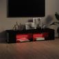 Preview: TV-Schrank mit LED-Leuchten Schwarz 135x39x30 cm