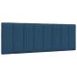Preview: Bettgestell ohne Matratze Blau 120x200 cm Stoff