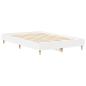 Preview: Bettgestell ohne Matratze Weiß 135x190 cm Holzwerkstoff