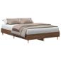 Preview: Bettgestell ohne Matratze Braun Eichen-Optik 135x190 cm