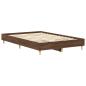 Preview: Bettgestell ohne Matratze Braun Eichen-Optik 135x190 cm