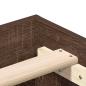 Preview: Bettgestell ohne Matratze Braun Eichen-Optik 135x190 cm