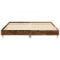 Preview: Bettgestell ohne Matratze Altholz-Optik 200x200cm Holzwerkstoff