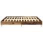 Preview: Bettgestell ohne Matratze Altholz-Optik 200x200cm Holzwerkstoff