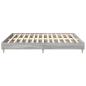 Preview: Bettgestell ohne Matratze Grau Sonoma 200x200 cm Holzwerkstoff