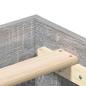 Preview: Bettgestell ohne Matratze Grau Sonoma 200x200 cm Holzwerkstoff