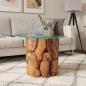 Preview: Couchtisch Massivholz Teak Treibholz 60 cm