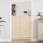 Preview: ARDEBO.de - Schwingtüren Lamellen-Design 2-Paar 100x100cm Massivholz Kiefer