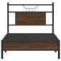 Preview: Bettgestell ohne Matratze Braun Eiche 75x190 cm Holzwerkstoff
