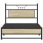 Preview: Bettgestell ohne Matratze Sonoma-Eiche 100x200 cm Holzwerkstoff