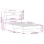 Preview: Bettgestell ohne Matratze Sonoma-Eiche 100x200 cm Holzwerkstoff