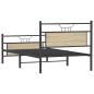 Preview: Bettgestell ohne Matratze Sonoma-Eiche 100x190 cm Holzwerkstoff