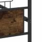 Preview: Bettgestell ohne Matratze Räuchereiche 150x200 cm Holzwerkstoff