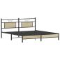 Preview: Bettgestell ohne Matratze Sonoma-Eiche 183x203 cm Holzwerkstoff