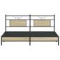 Preview: Bettgestell ohne Matratze Sonoma-Eiche 183x203 cm Holzwerkstoff