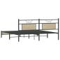Preview: Bettgestell ohne Matratze Sonoma-Eiche 183x203 cm Holzwerkstoff