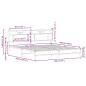 Preview: Bettgestell ohne Matratze Sonoma-Eiche 183x203 cm Holzwerkstoff