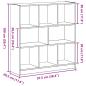 Preview: Bücherregal Schwarz Eichen-Optik 97,5x29,5x100 cm Holzwerkstoff