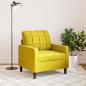 Preview: Sessel Gelb 60 cm Samt