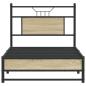 Preview: Bettgestell ohne Matratze Sonoma-Eiche 90x190 cm Holzwerkstoff