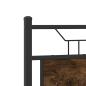 Preview: Bettgestell ohne Matratze Räuchereiche 120x200 cm Holzwerkstoff