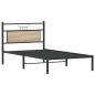 Preview: Bettgestell ohne Matratze Sonoma-Eiche 107x203 cm Holzwerkstoff