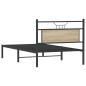 Preview: Bettgestell ohne Matratze Sonoma-Eiche 107x203 cm Holzwerkstoff