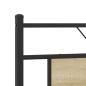 Preview: Metallbett ohne Matratze Sonoma-Eiche 183x213 cm