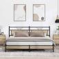 Preview: ARDEBO.de - Metallbett ohne Matratze Sonoma-Eiche 193x203 cm