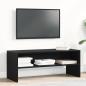 Preview: ARDEBO.de - TV-Schrank Schwarz Eichen-Optik 100x40x40 cm Holzwerkstoff