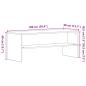 Preview: TV-Schrank Schwarz Eichen-Optik 100x40x40 cm Holzwerkstoff
